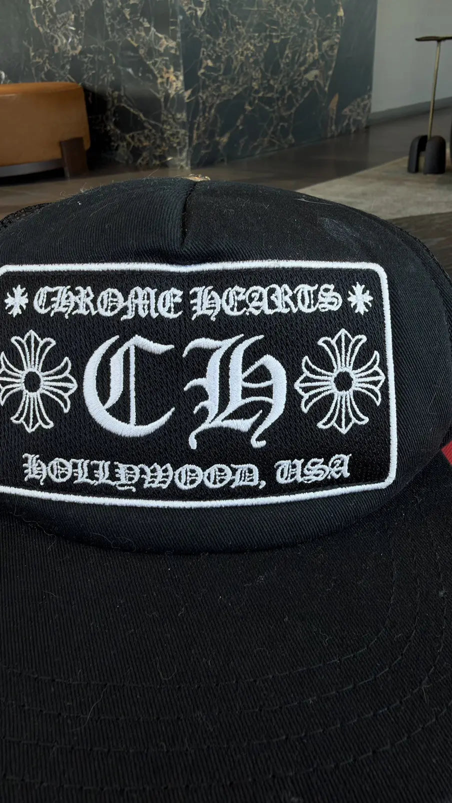 Chrome Hearts CH Hollywood Trucker Hat Chrome Hearts