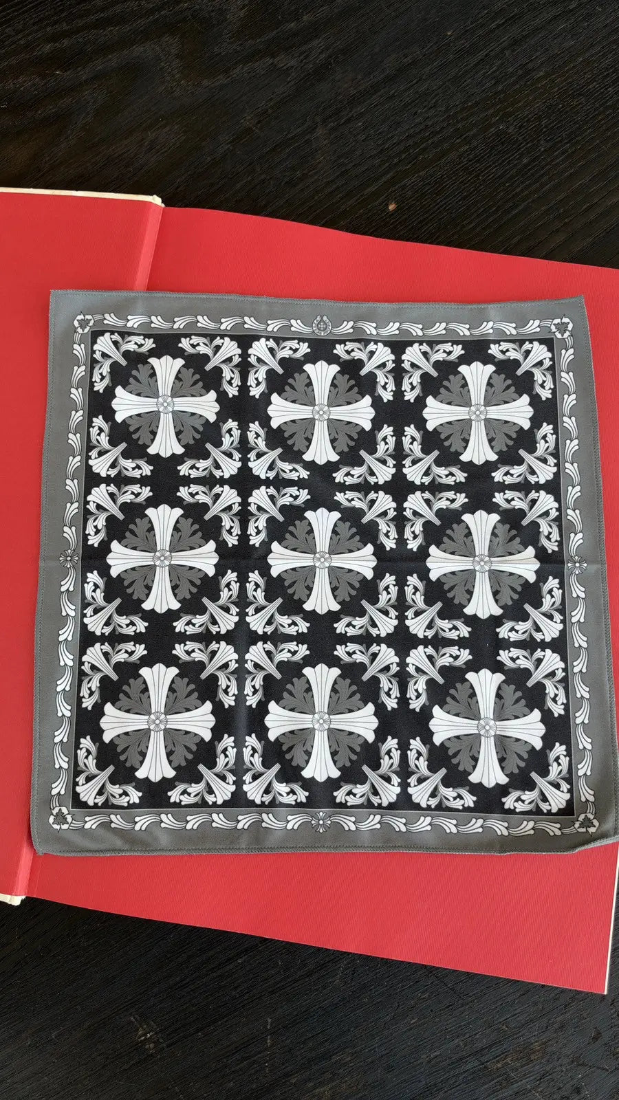 Chrome Hearts Cross Motif Silk Bandana Chrome Hearts