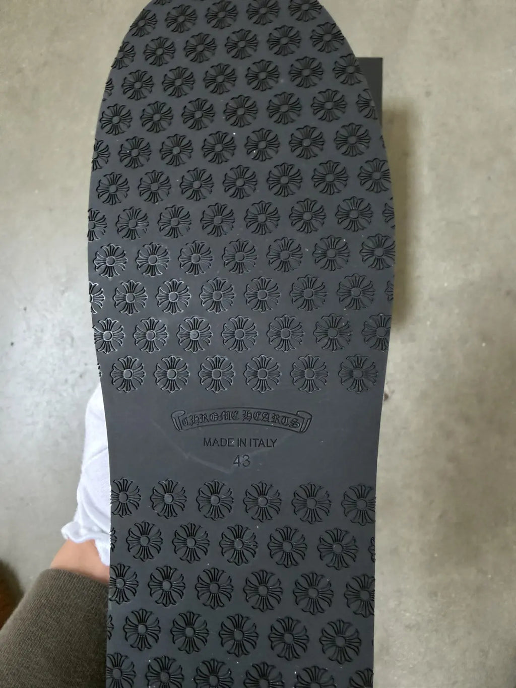 Chrome Hearts Black Plus Patch Slippers