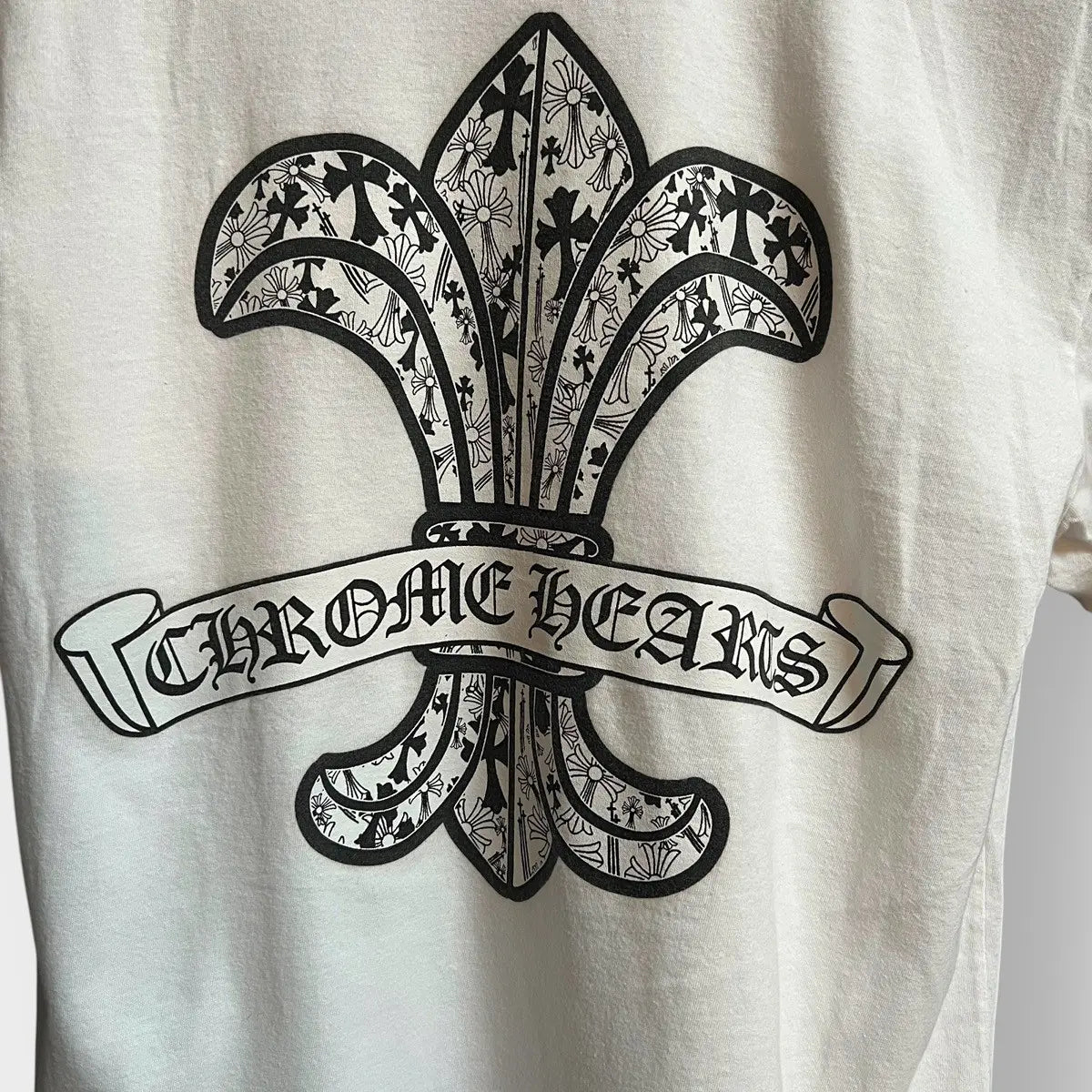 Chrome Hearts Monogram Dagger Scroll Logo Pocket Tee