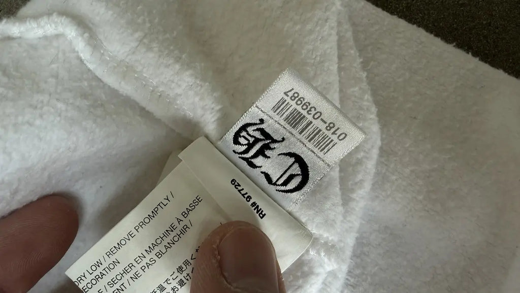 Chrome Hearts White Zip Up Banner Hoodie