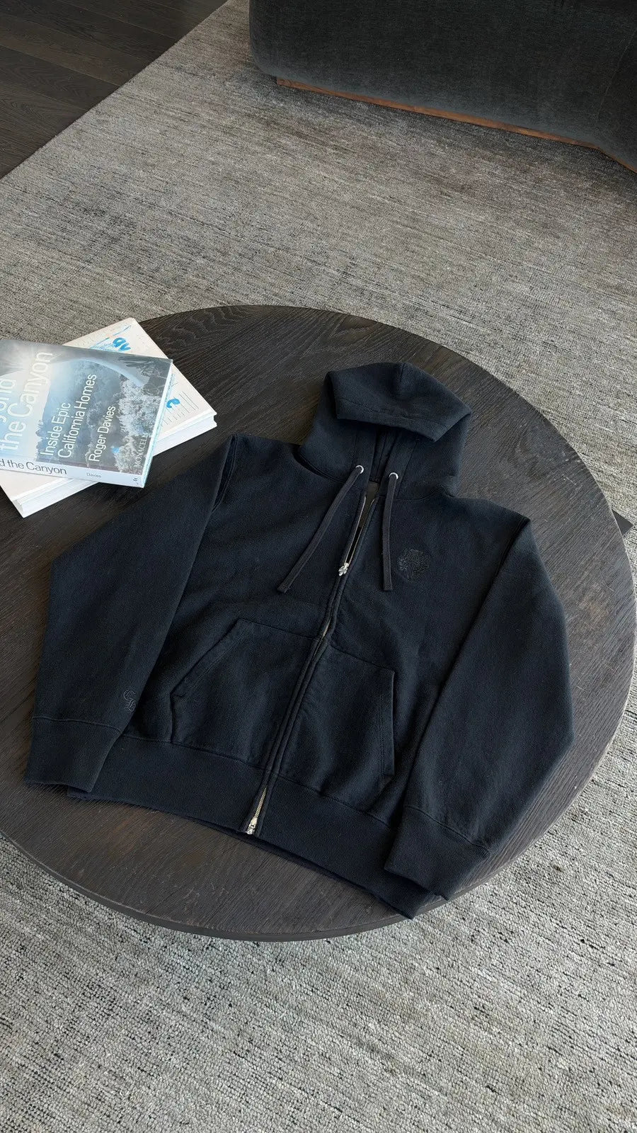 Chrome Hearts Embroidered Vine Dagger Zip-Up Hoodie Size L Chrome Hearts