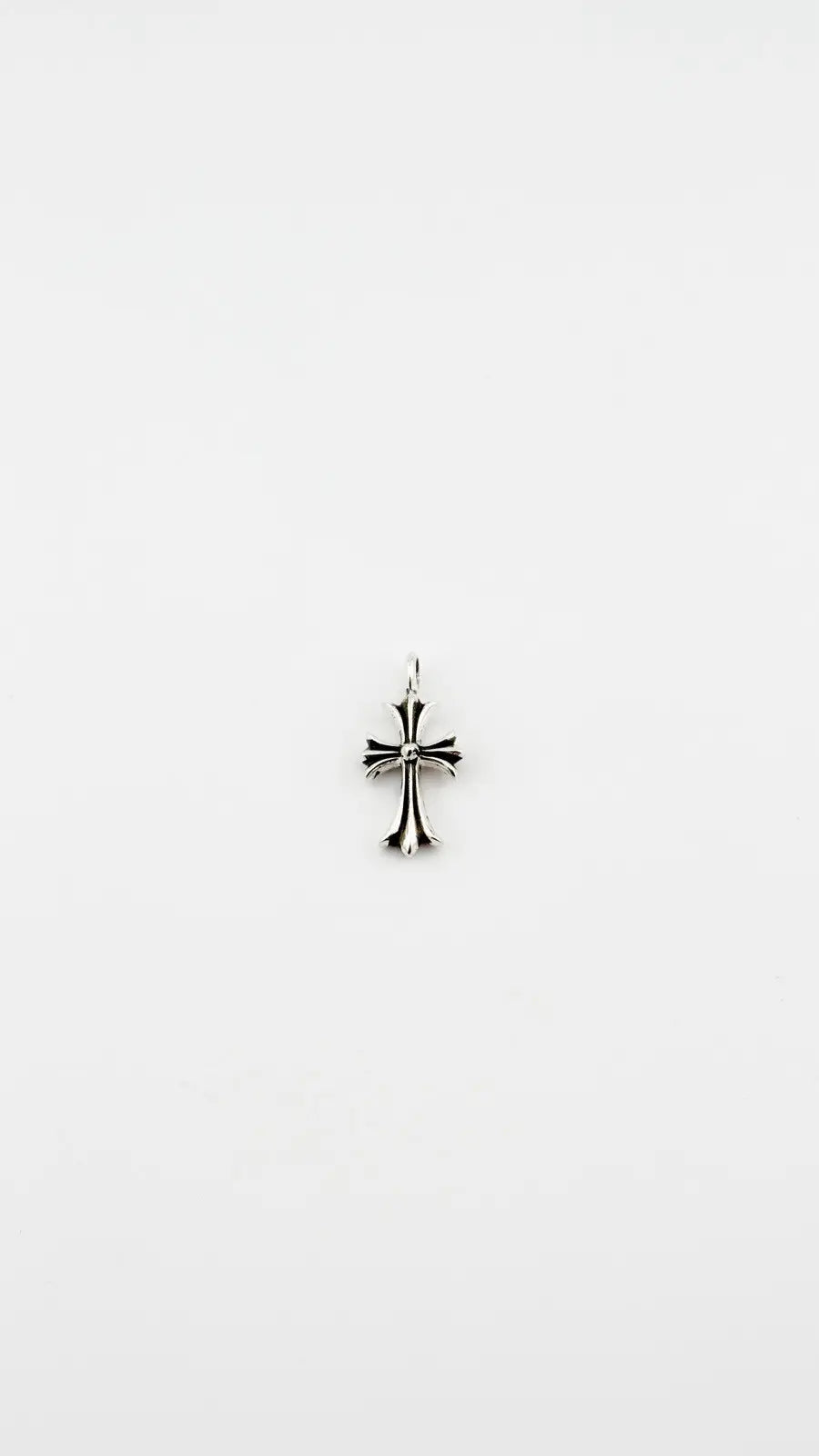 Chrome Hearts Diamond Tiny Fat Cross Pendant