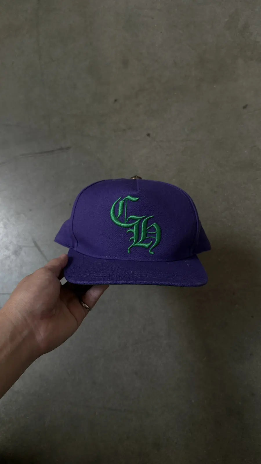 Chrome Hearts CH Baseball Cap Purple/Green