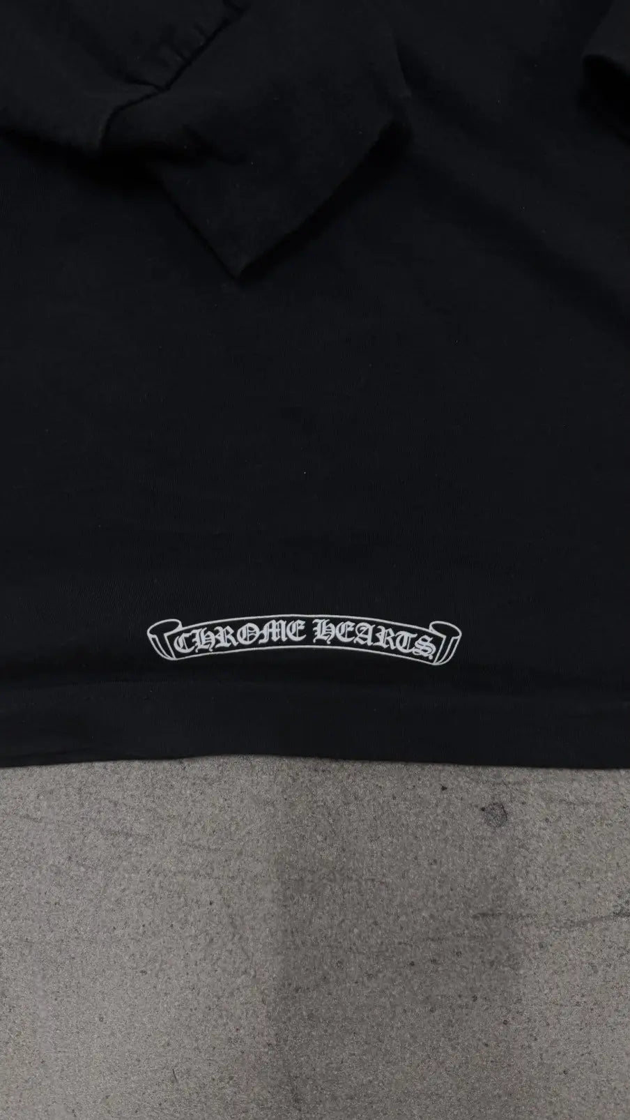 Chrome Hearts Script Neck Logo Long Sleeve T-Shirt