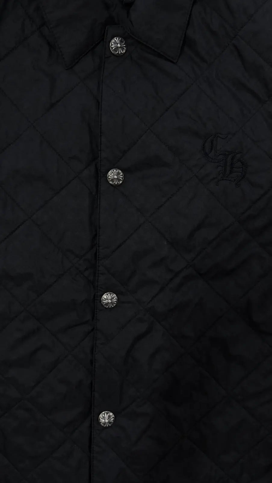Chrome Hearts CH Embroidered Padded Shirt Jacket