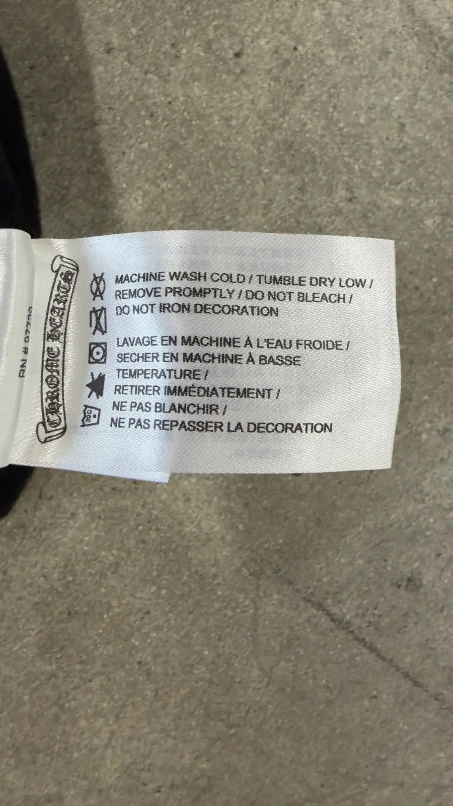 Chrome Hearts 'Blacked Out' Horseshoe Logo Hoodie