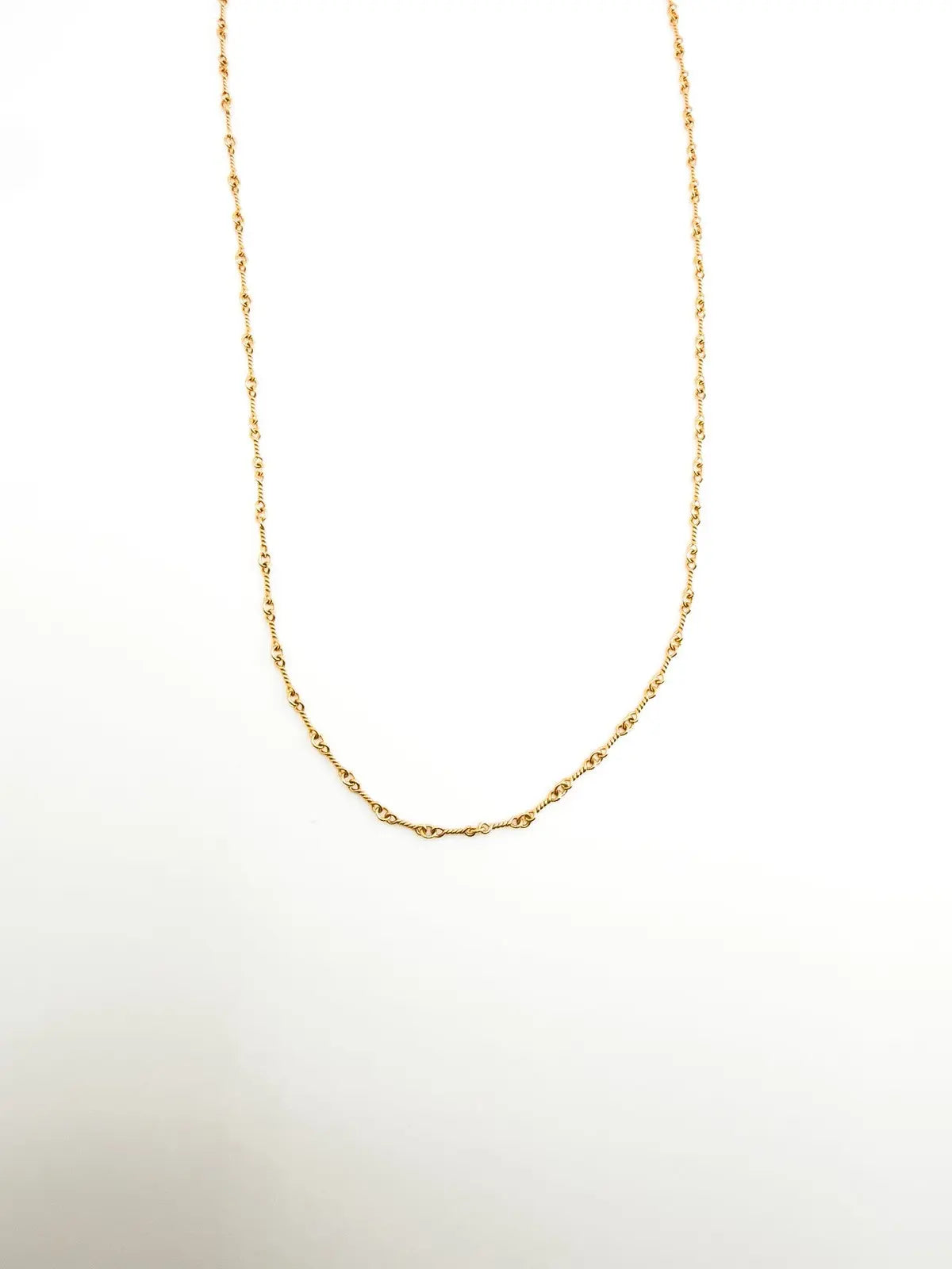 Chrome Hearts 22K Gold Twist Chain 22 Inches