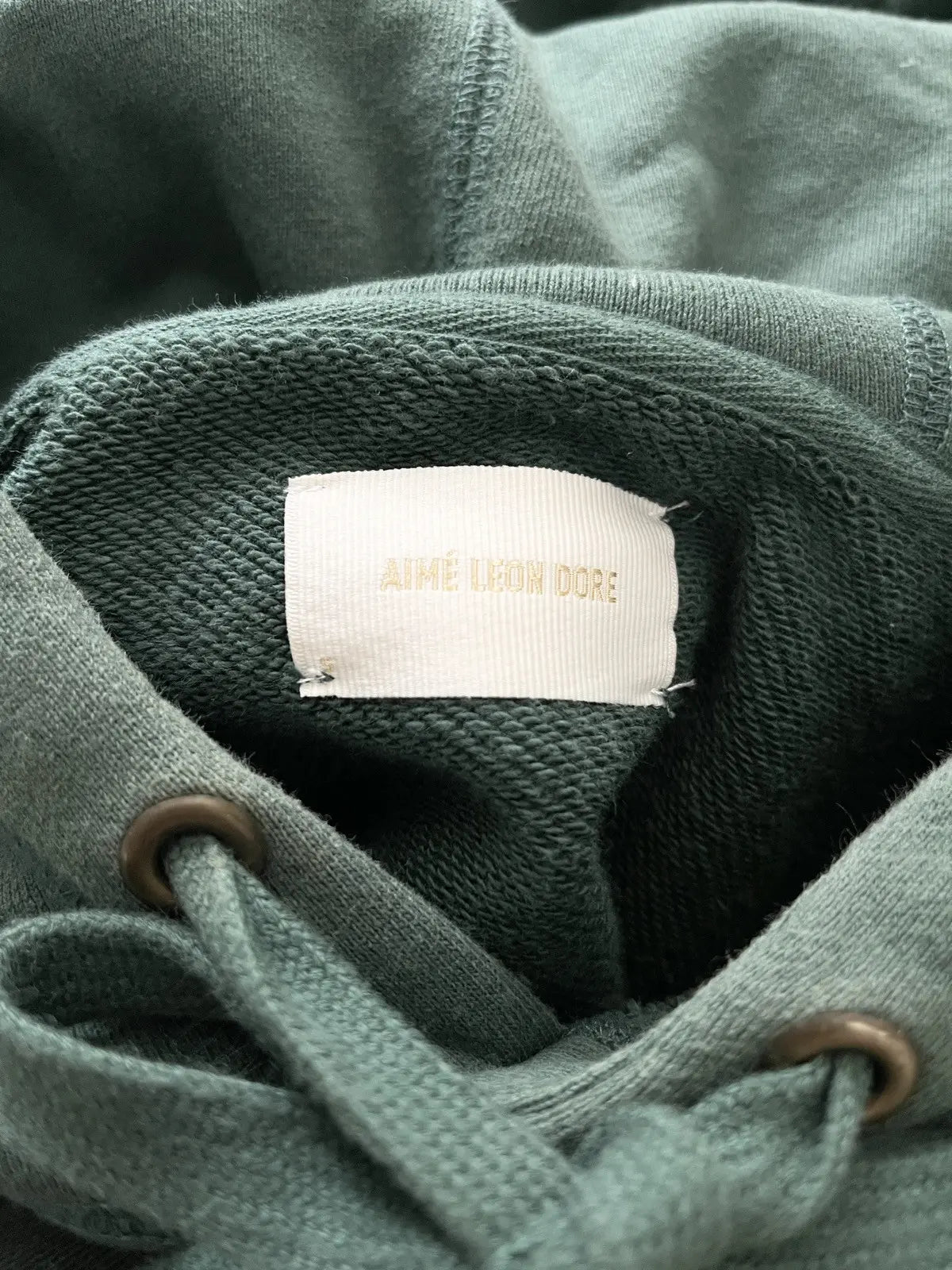 2010s Aimé Leon Dore Center Logo Rolex Green Hoodie