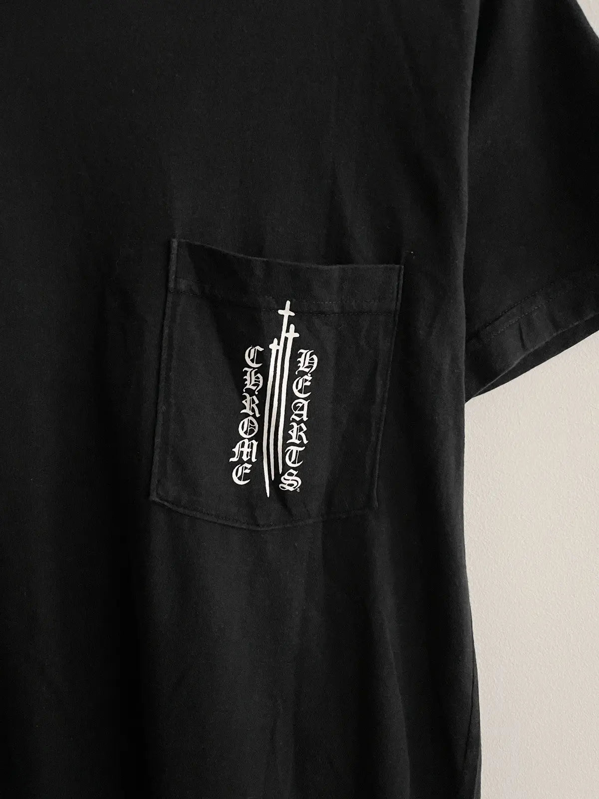 2000s Chrome Hearts Shooting Crosses Logo Pocket Tee