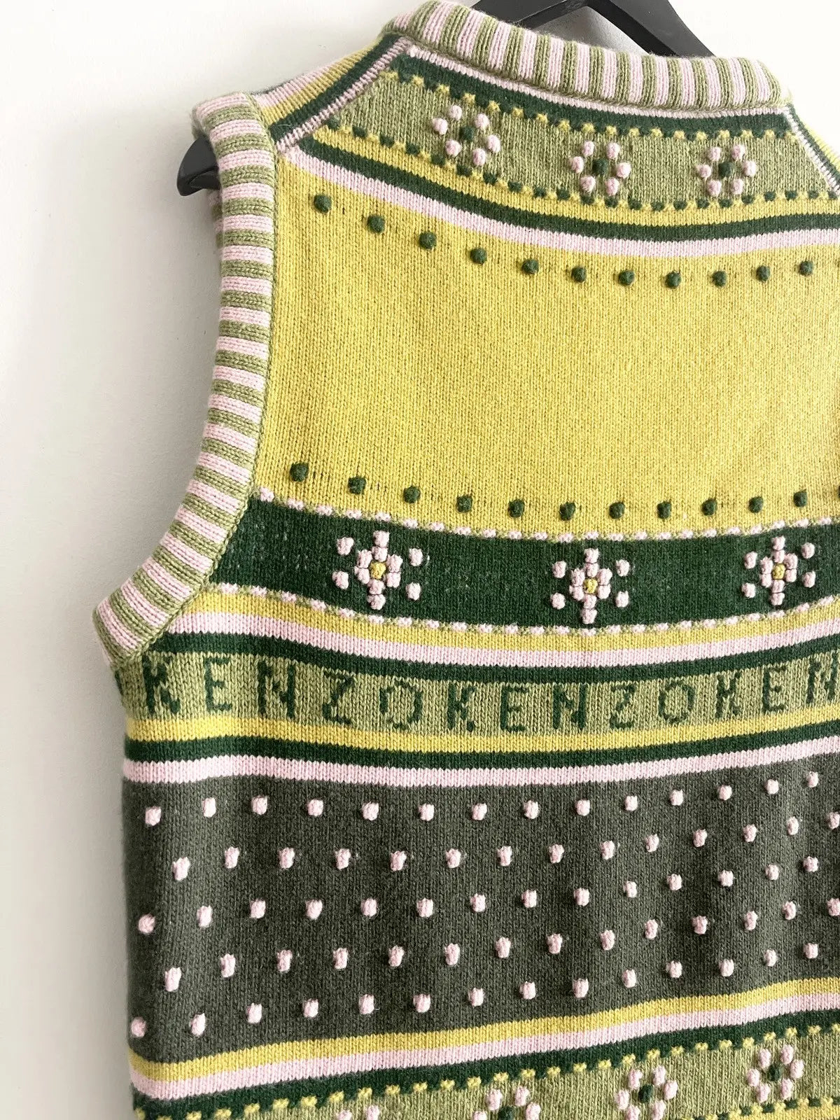 FW23 Kenzo Fairisle Knit Vest