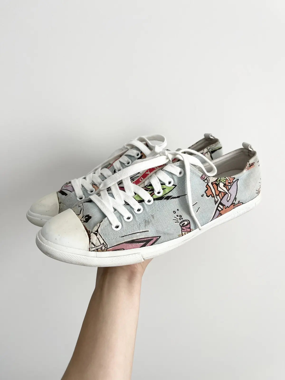 2010s Prada Runway Surfers Low Top Sneakers