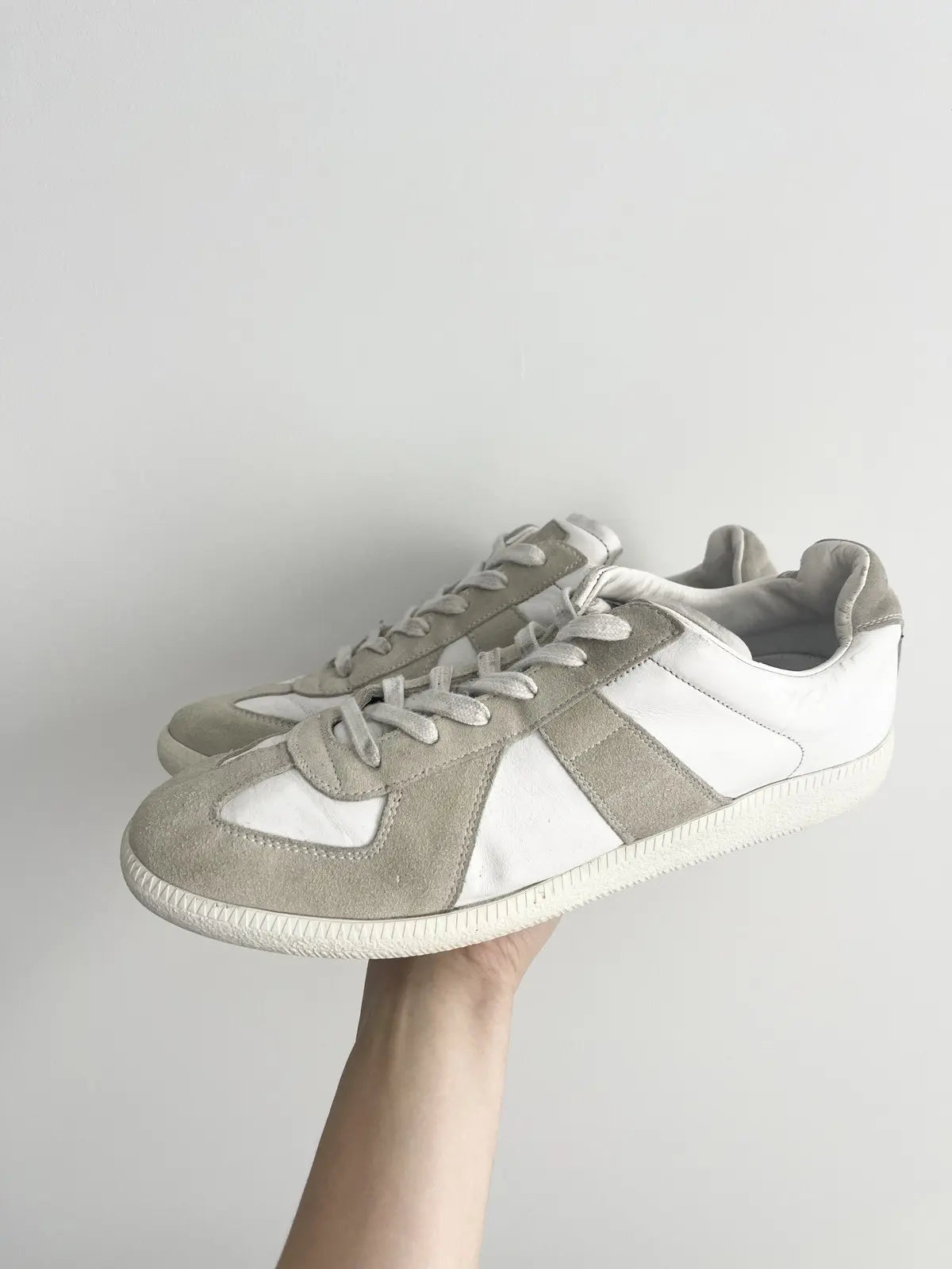 2010s Maison Margiela GAT Replica Double White Sneakers