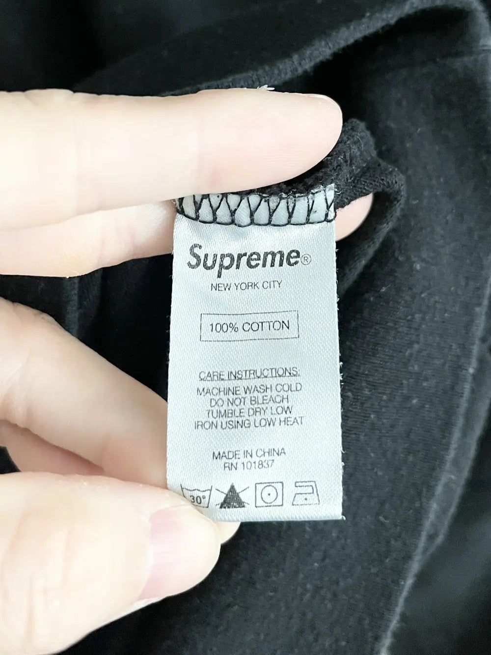 2016 Supreme Sleeve Stripe Hoodie