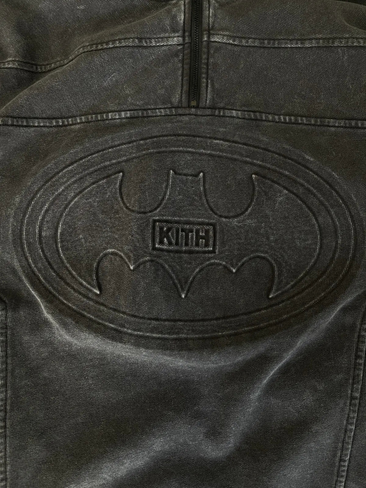 Kith x Batman Quarter Zip Moto Hoodie