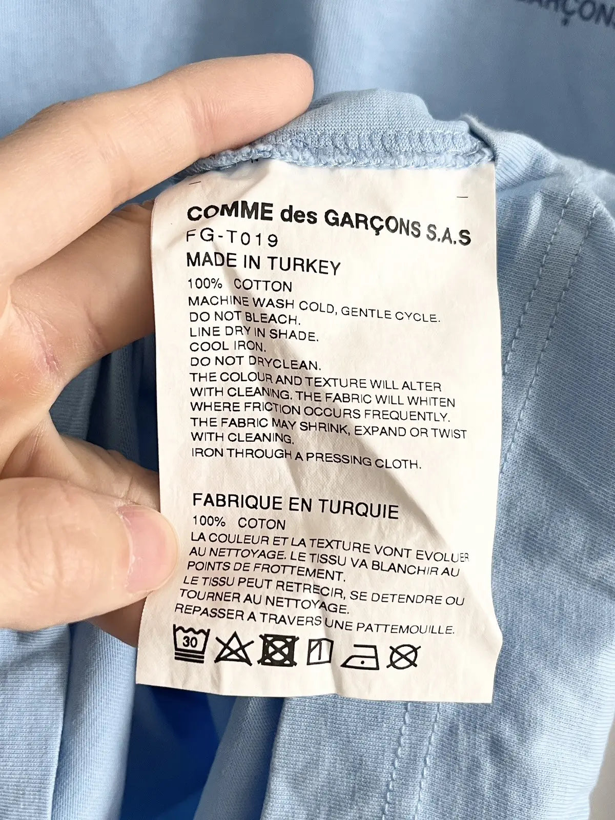 2010s Comme Des Garçons Shirt Side Logo LS Tee