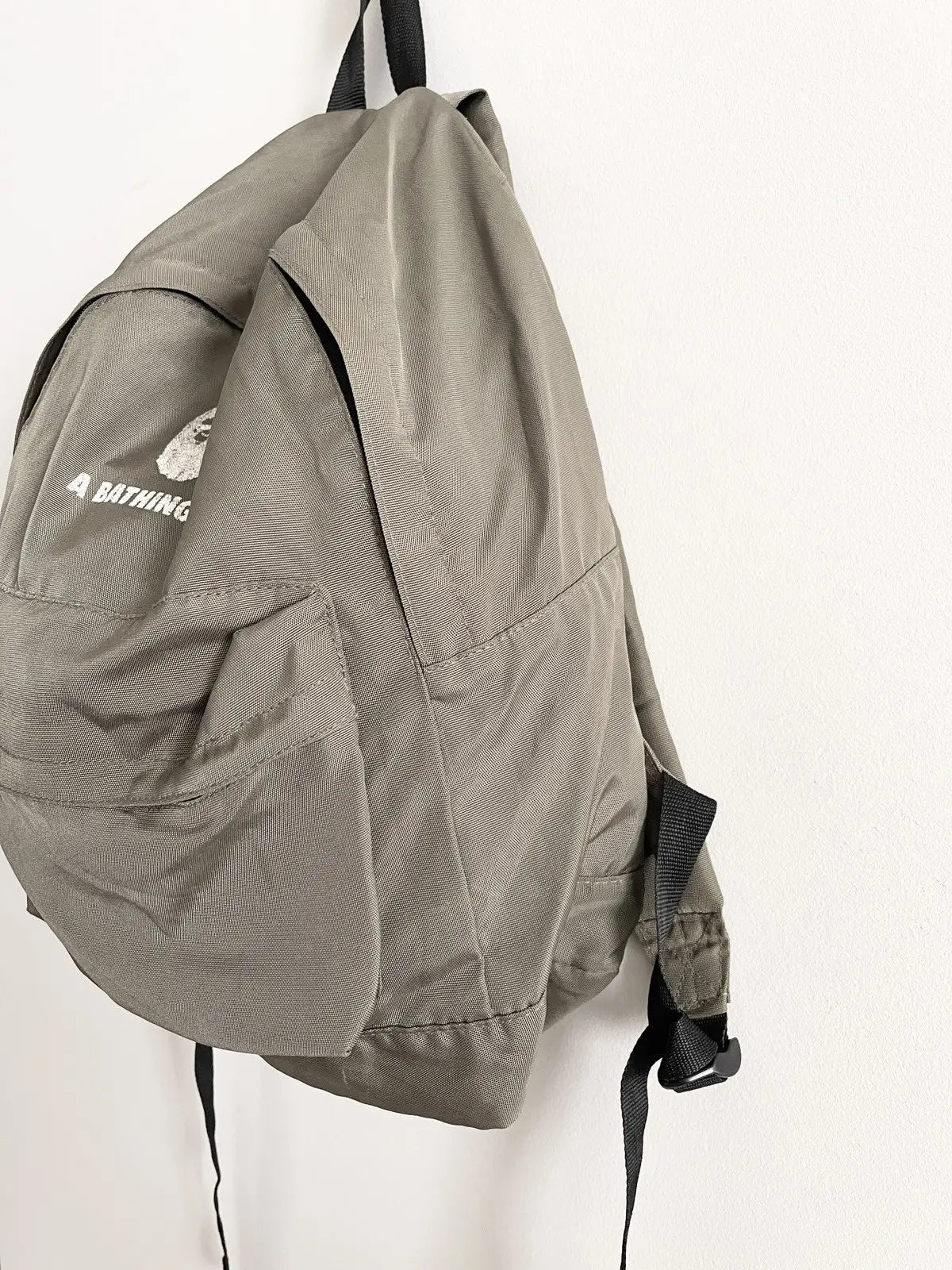 2010s Bape Logo Military Olive Backpack