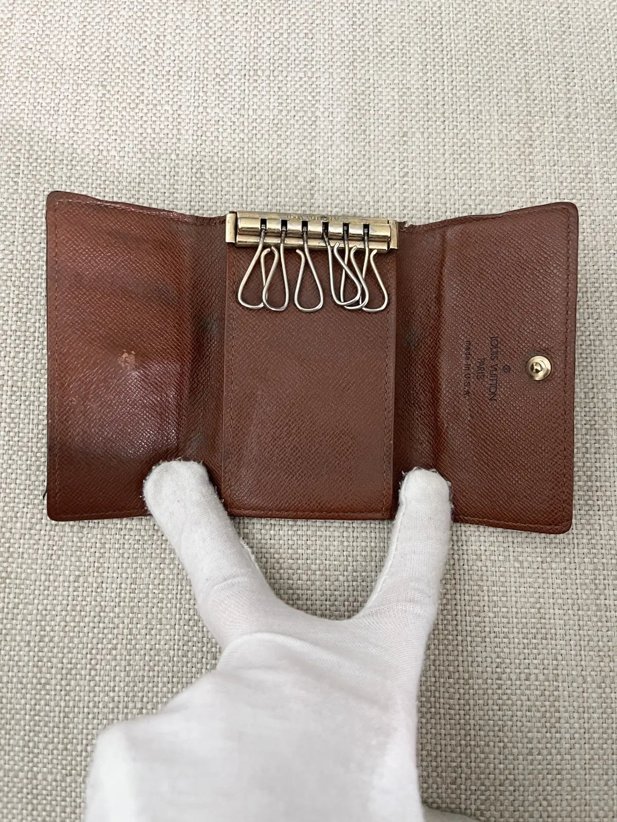 Louis Vuitton Jumbo Monogram Key Ring Holder Pouch