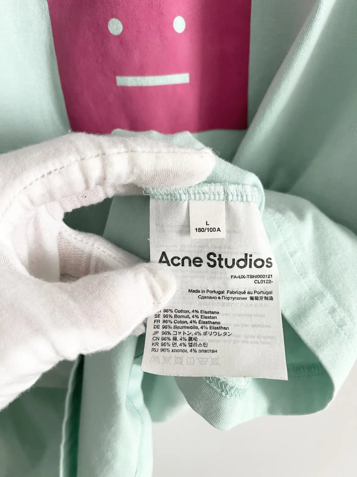 2020 Acne Studios In Your Face Tee