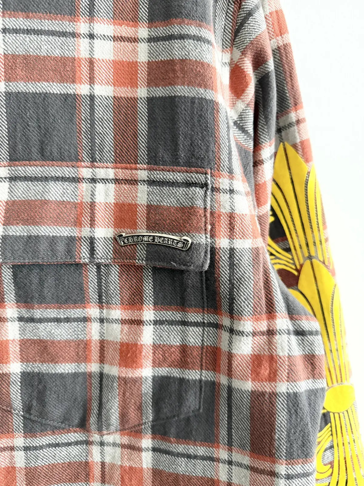 Chrome Hearts Quilted Padded Flannel Jacket