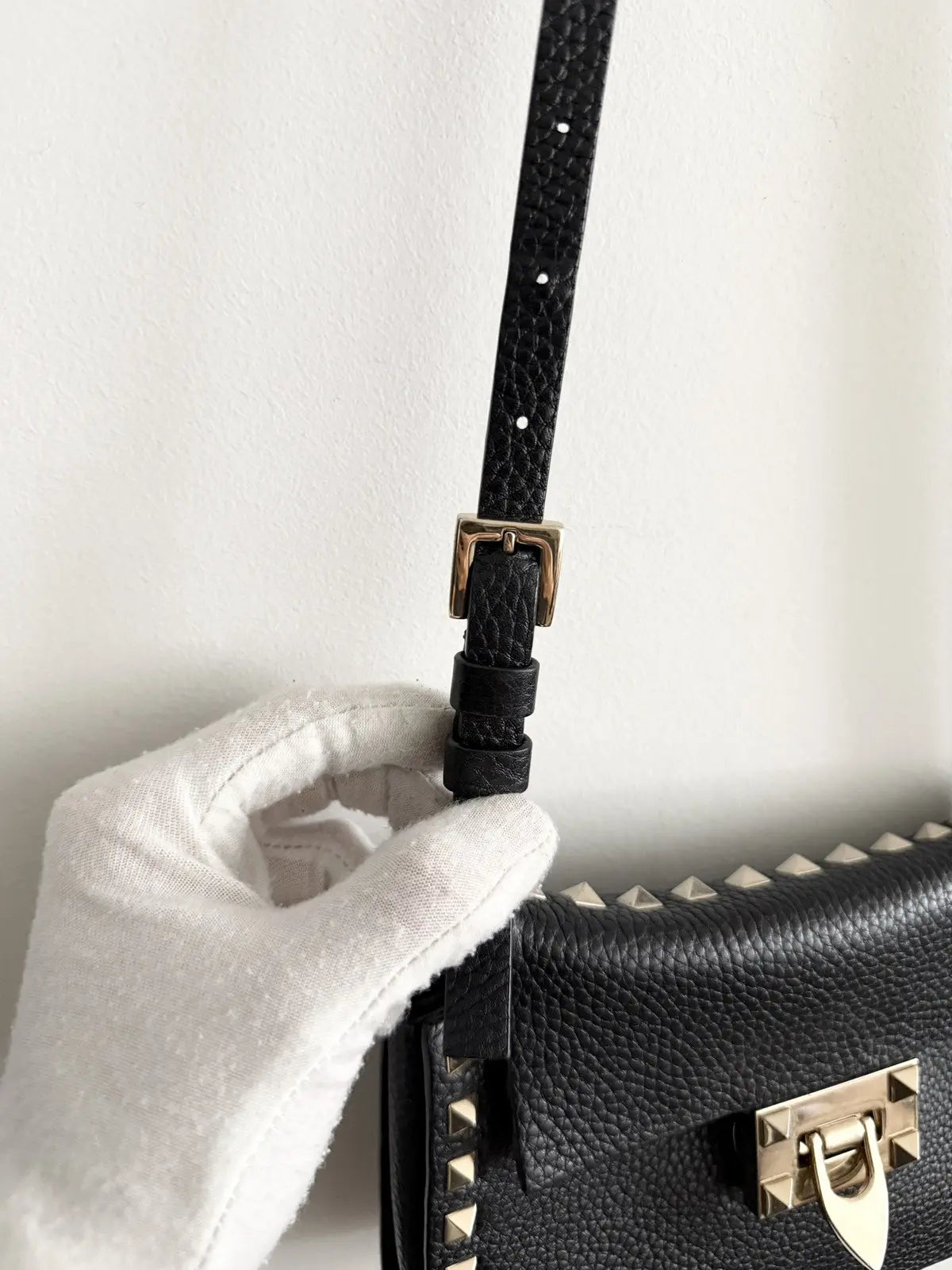 Valentino Rockstud Flip Lock Flap Bag