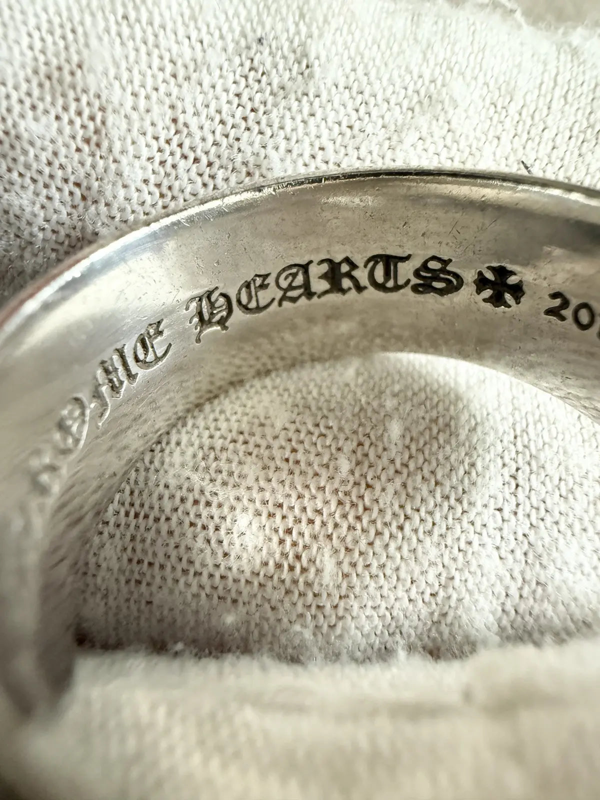 Chrome Hearts CH Plus 10mm Round Ring Size 11