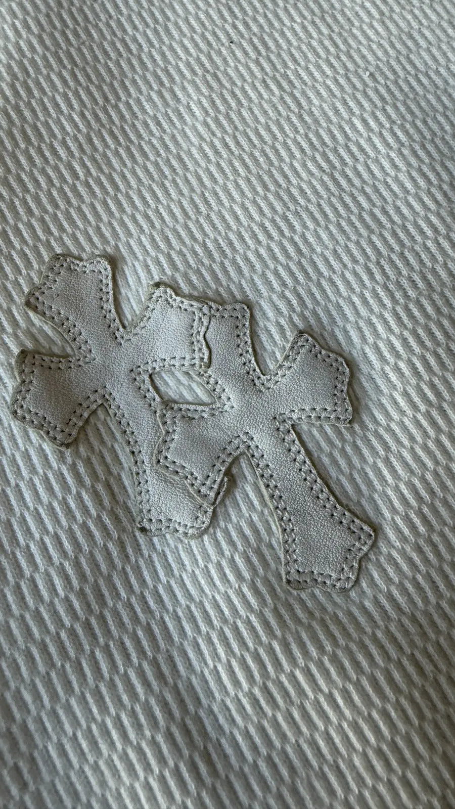 Chrome Hearts Thermal Sliver Onesie Featuring Cross Patches
