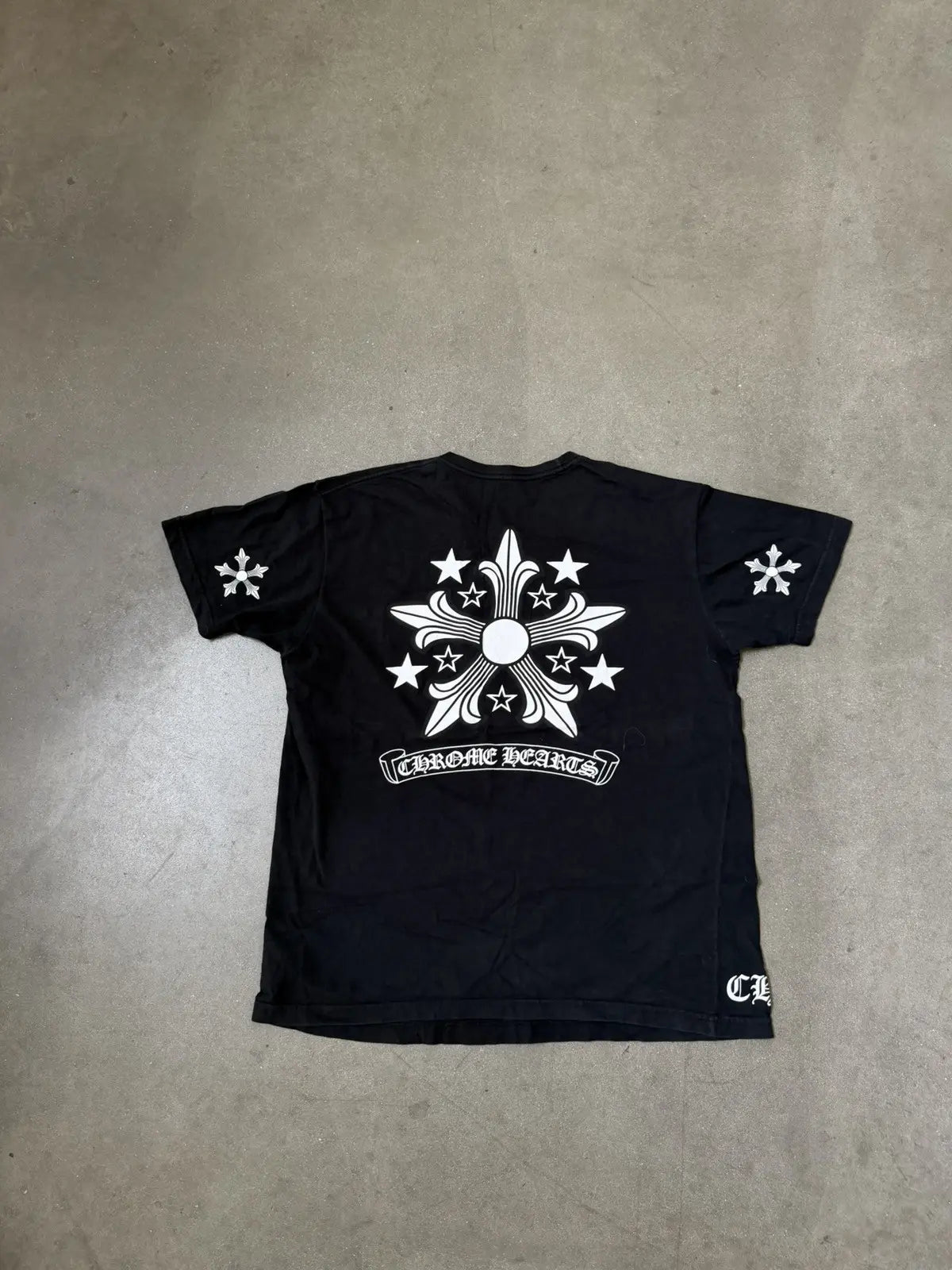 Chrome Hearts Star Cross Tee Black