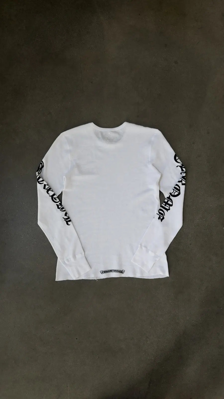Chrome Hearts Scroll Logo Long-Sleeve Thermal T-Shirt