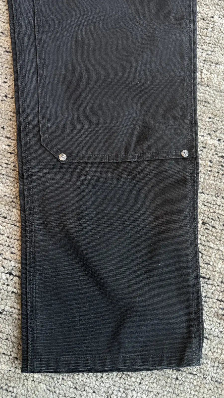 Chrome Hearts Double Knee Canvas Carpenter Pants Chrome Hearts