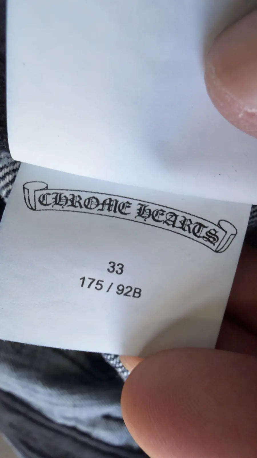 Chrome Hearts Black White Brown Patch FleurKnee Jeans