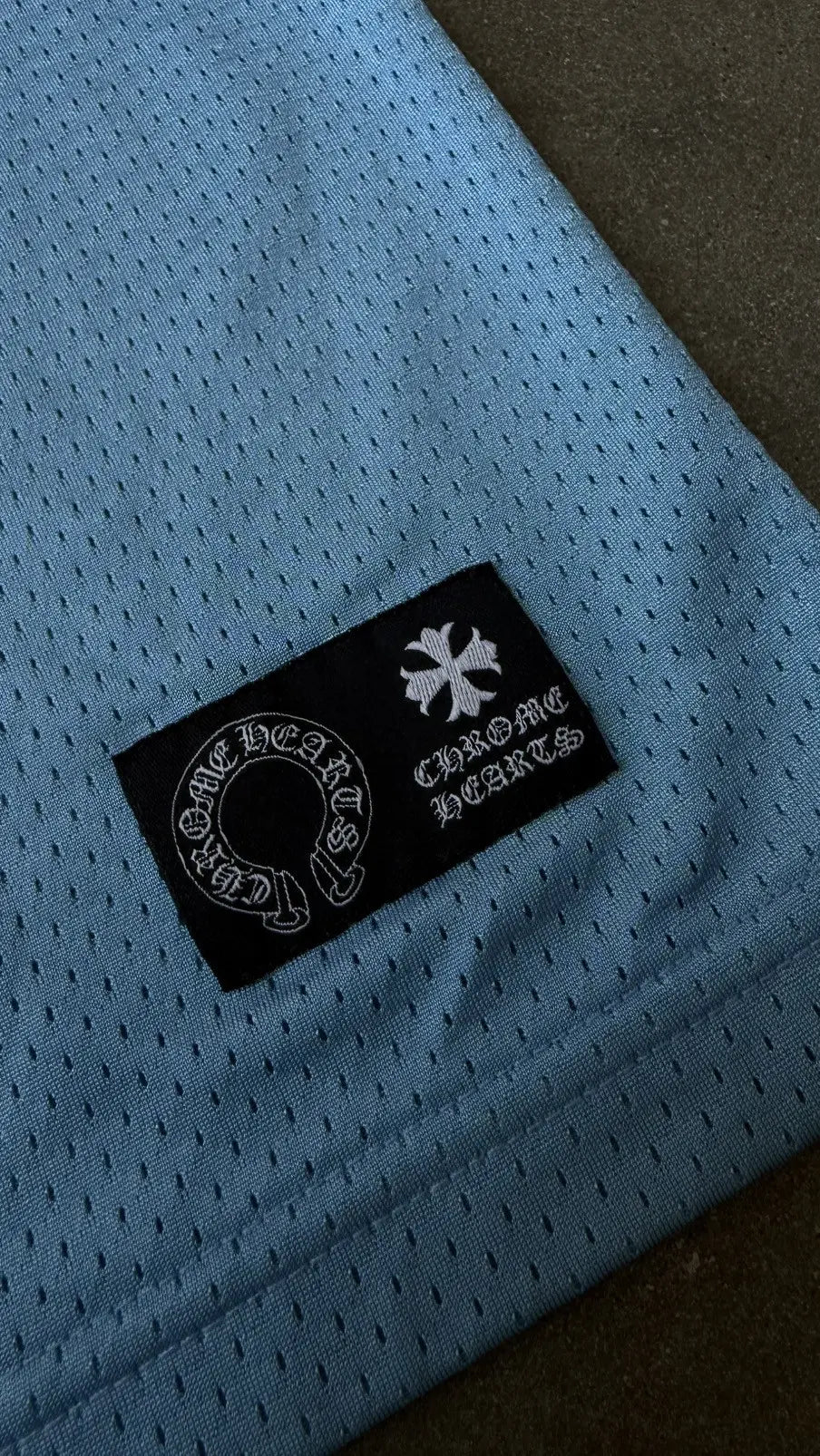 Chrome Hearts Baby Blue Mesh Jersey