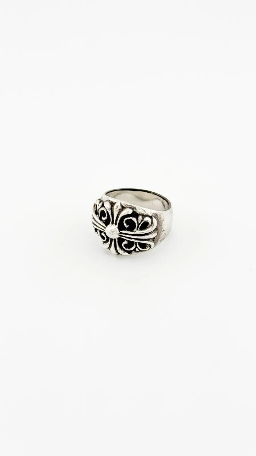 Chrome Hearts Sterling Silver Keeper Ring