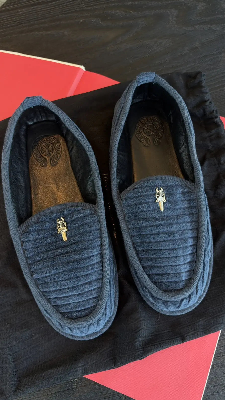 Chrome Hearts Dagger Slippers Size 8 Chrome Hearts