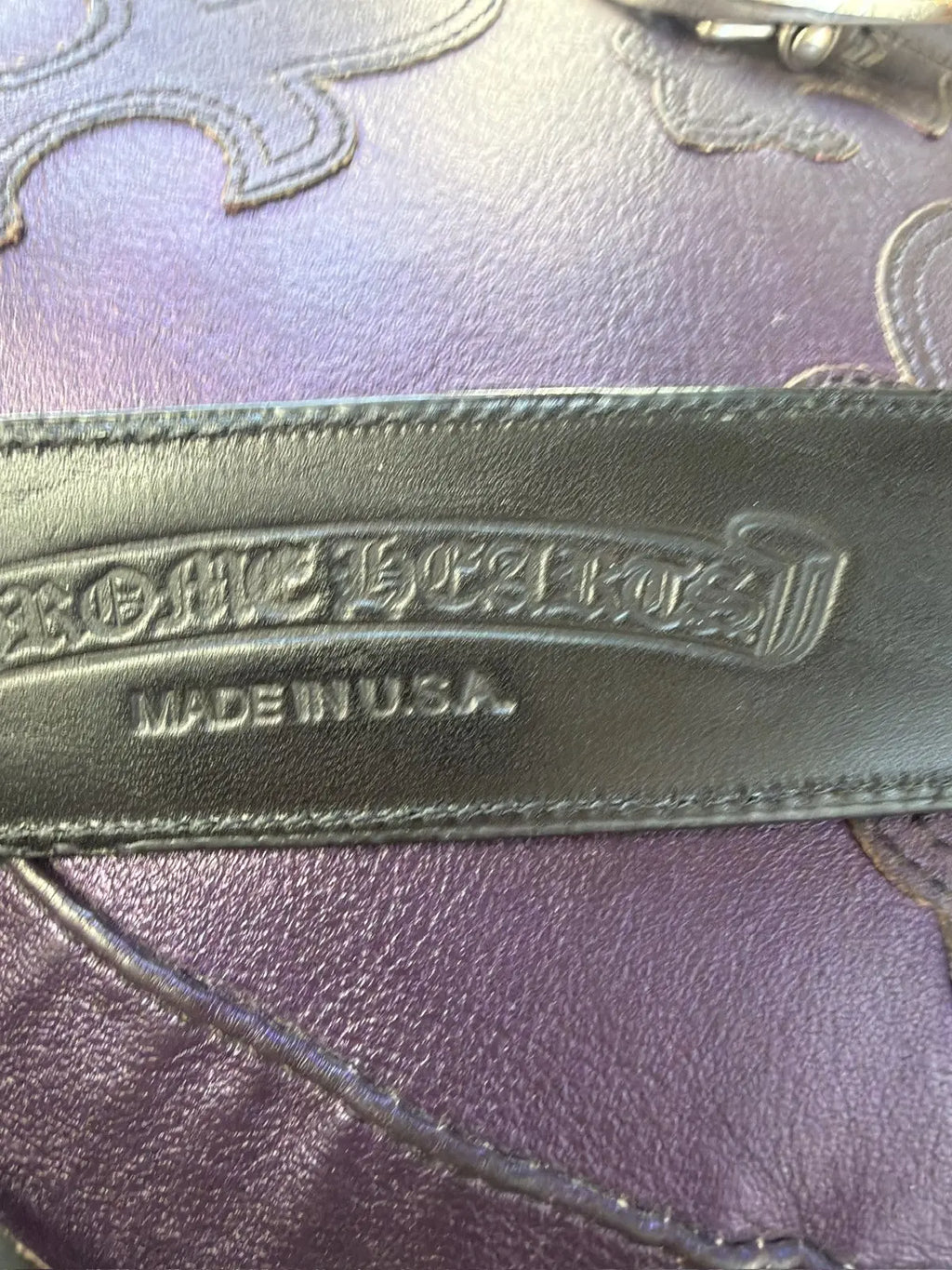 Chrome Hearts Multi Color Cross Patch Belt Strap