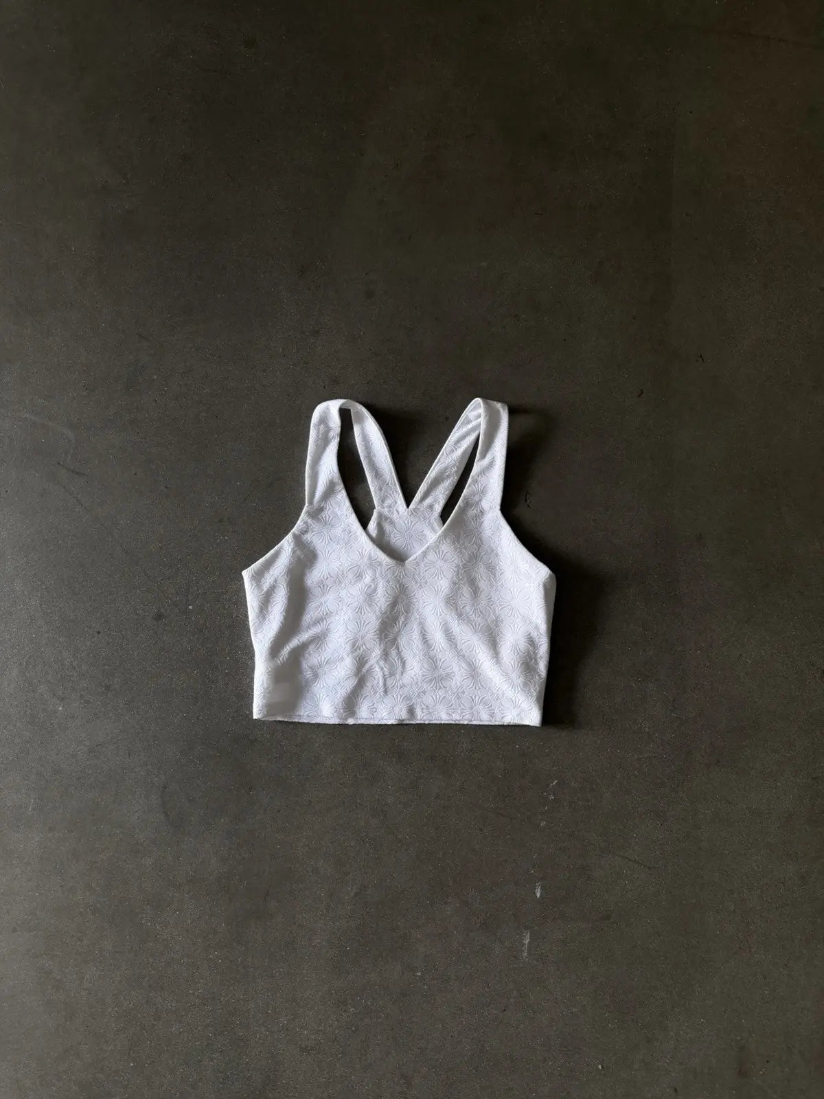 Chrome Hearts Horseshoe All-over Pattern Rib Tank Top