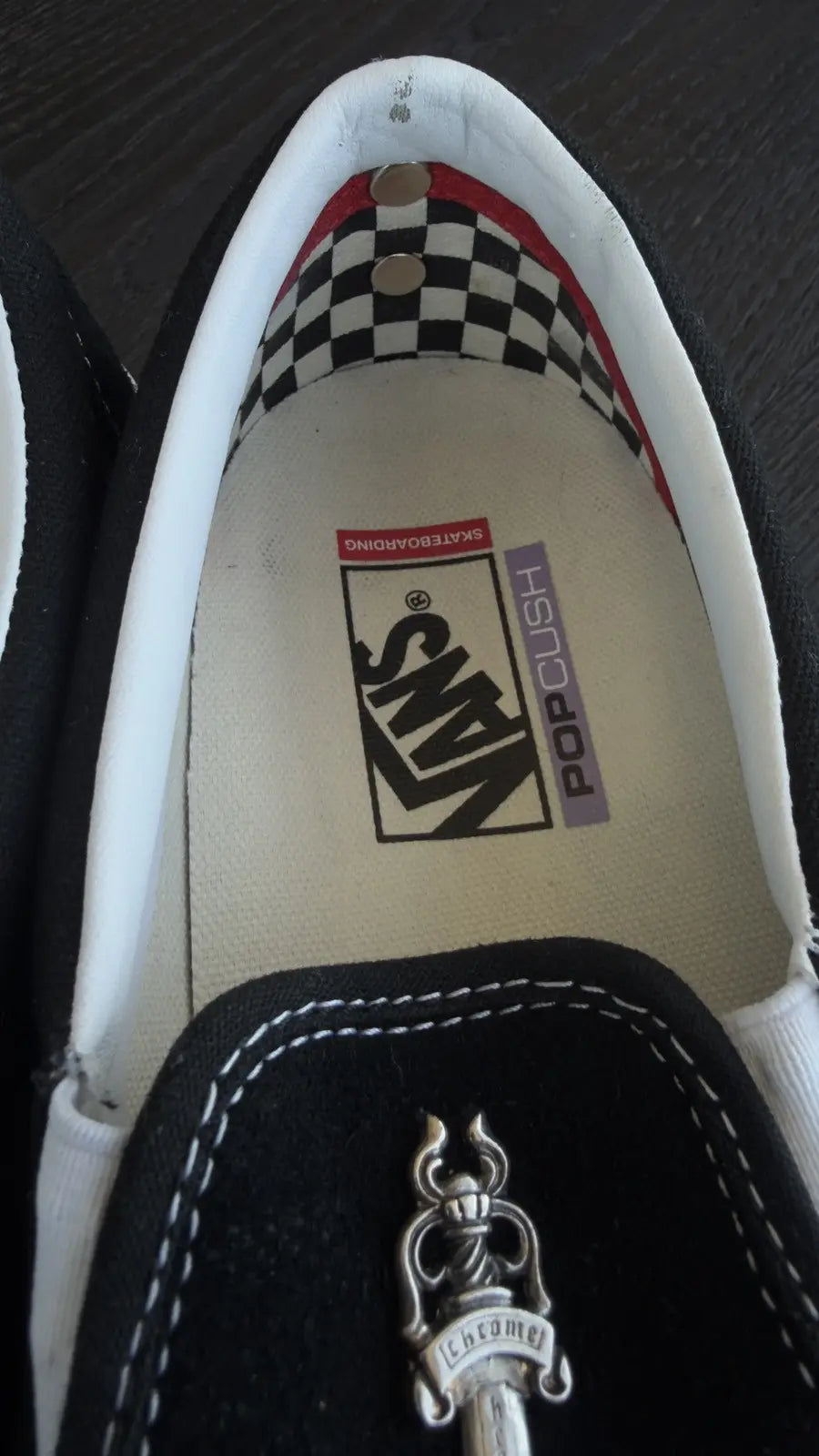Chrome Hearts Vans Dagger Embellished Slip On Sneakers Chrome Hearts