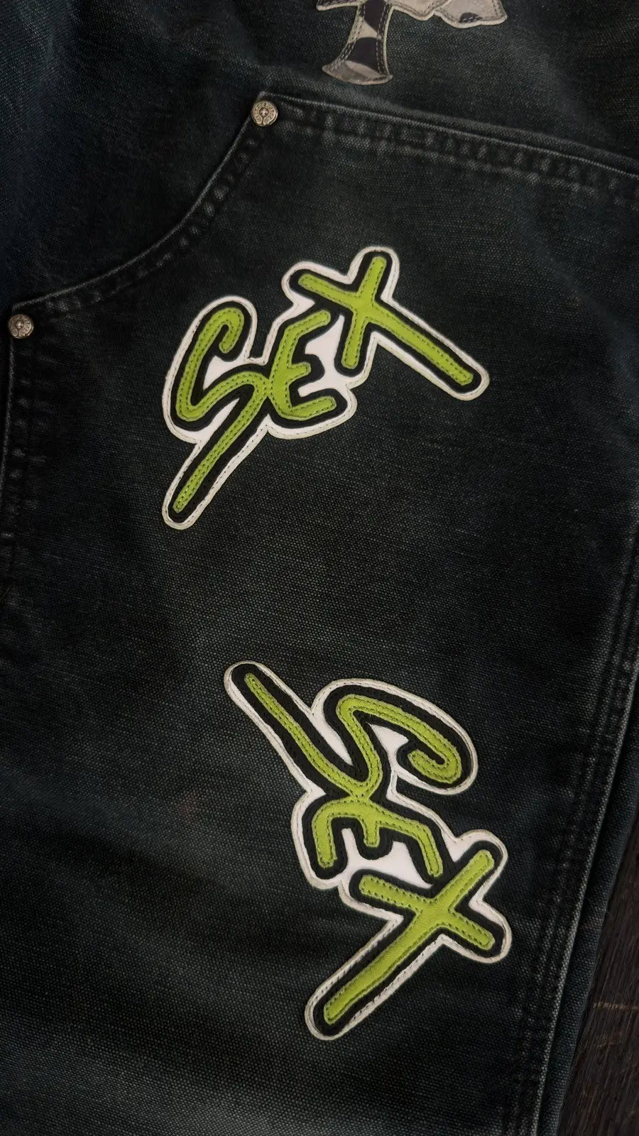 Chrome Hearts x Matty Boy "Sex Records Double-Knee Pants Chrome Hearts