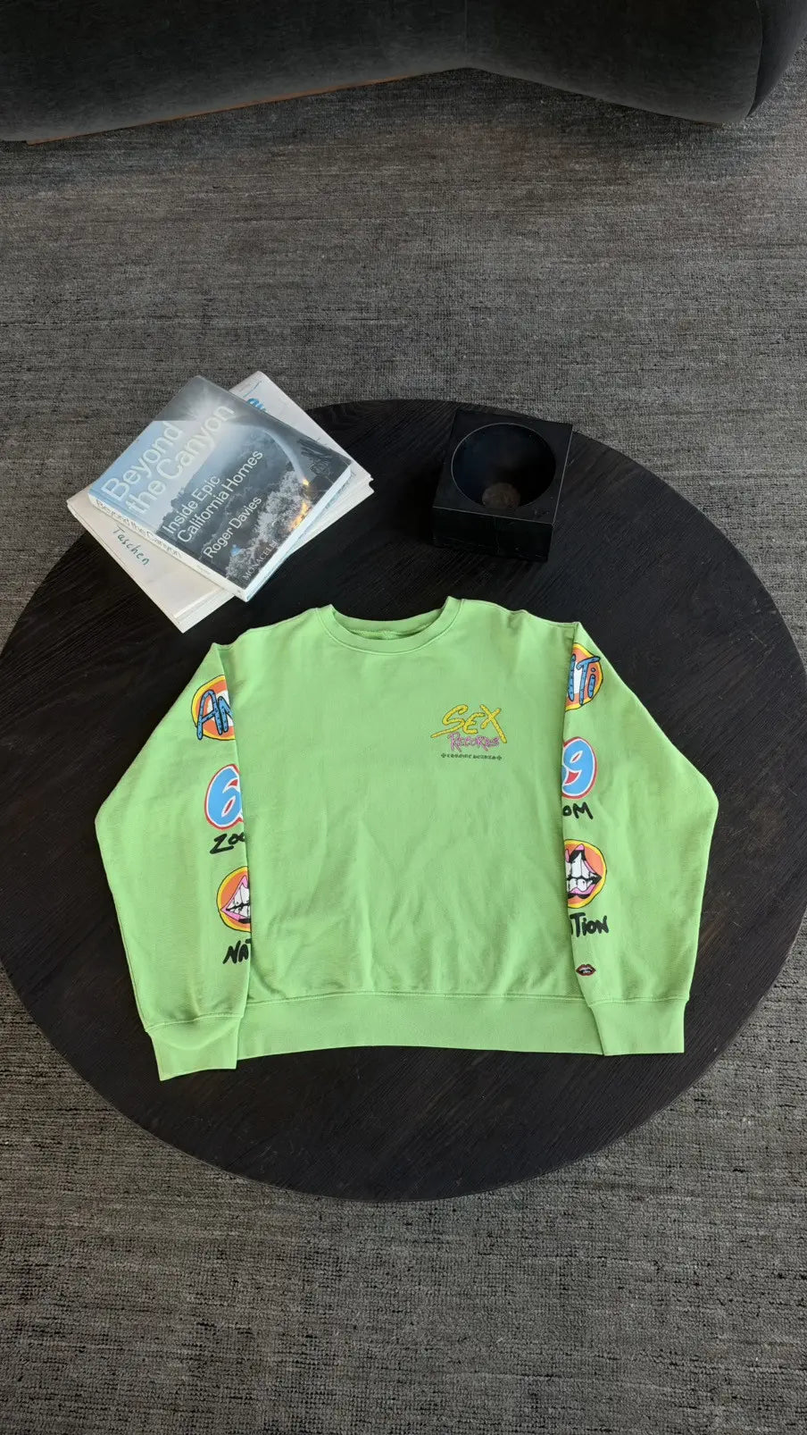 Chrome Hearts × Matty Boy "Sex Records" Crewneck Sweatshirt Size L Chrome Hearts