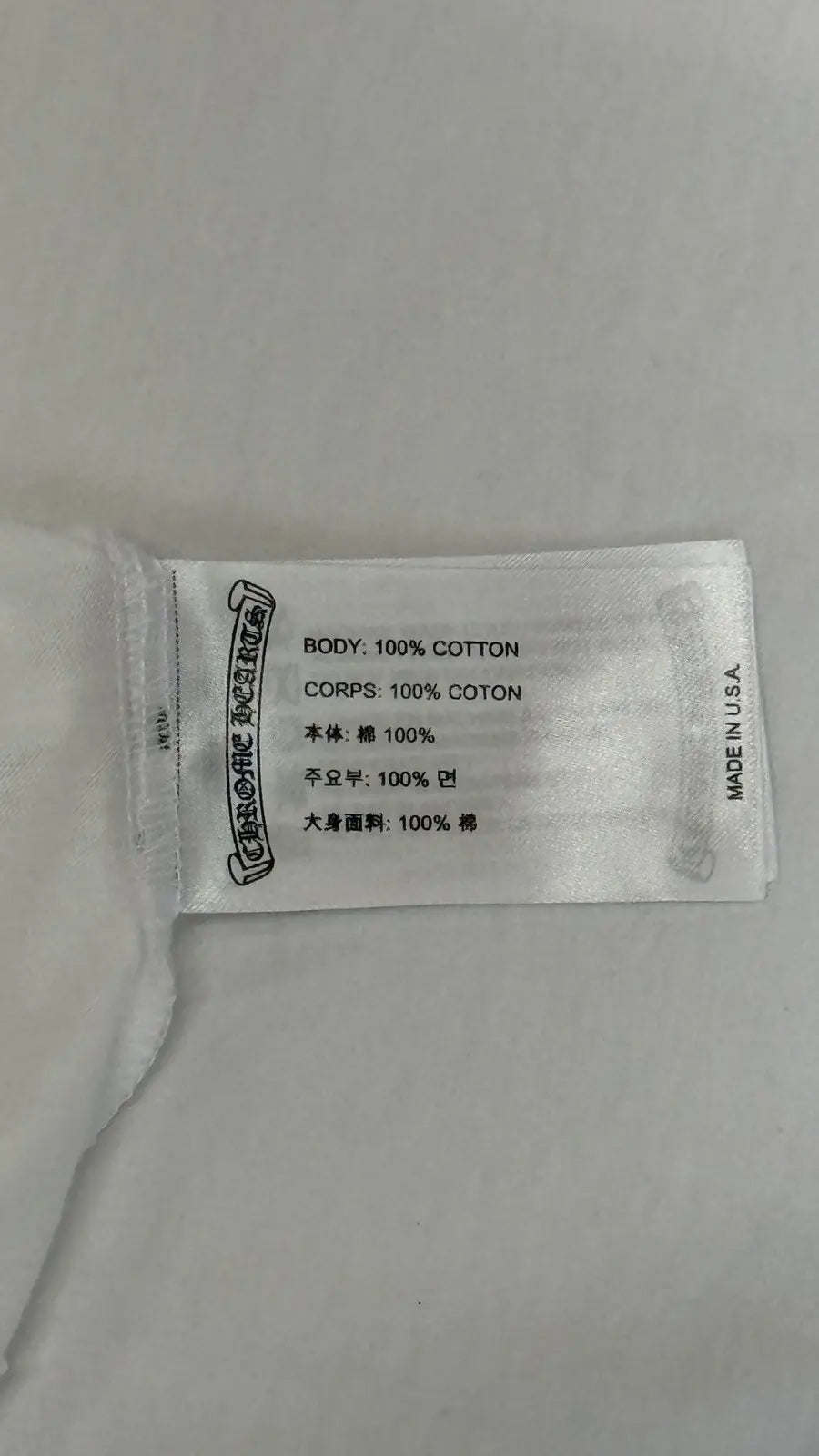 Chrome Hearts Shoulder Scripts Logo Pocket T-Shirt