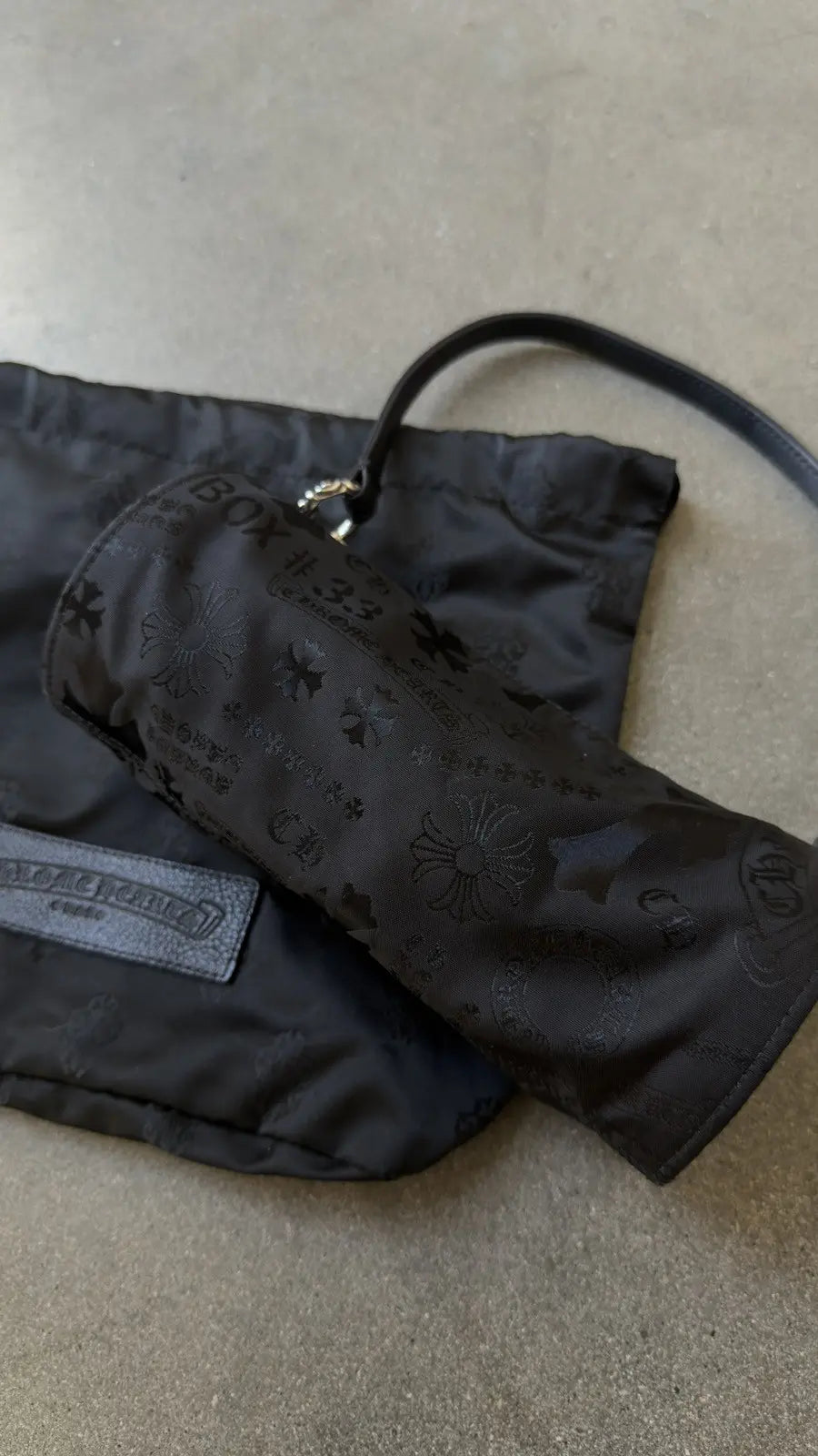 Chrome Hearts Nylon Tonal Monogram Cross Bag