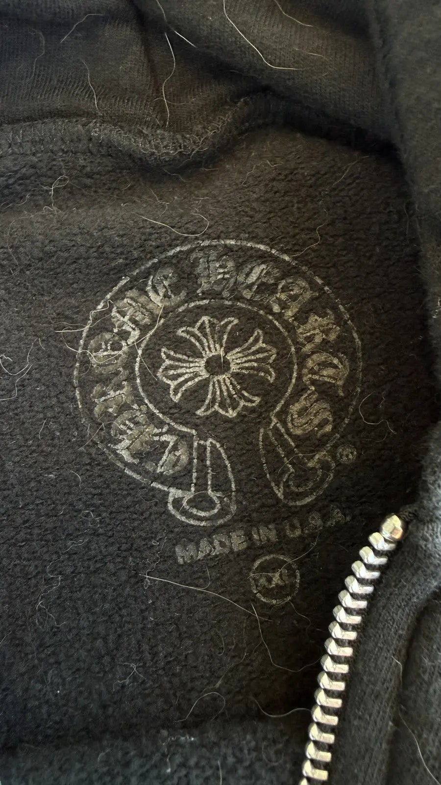 Chrome Hearts Black Multi FOTI Tic Tac Toe Zip Up Chrome Hearts