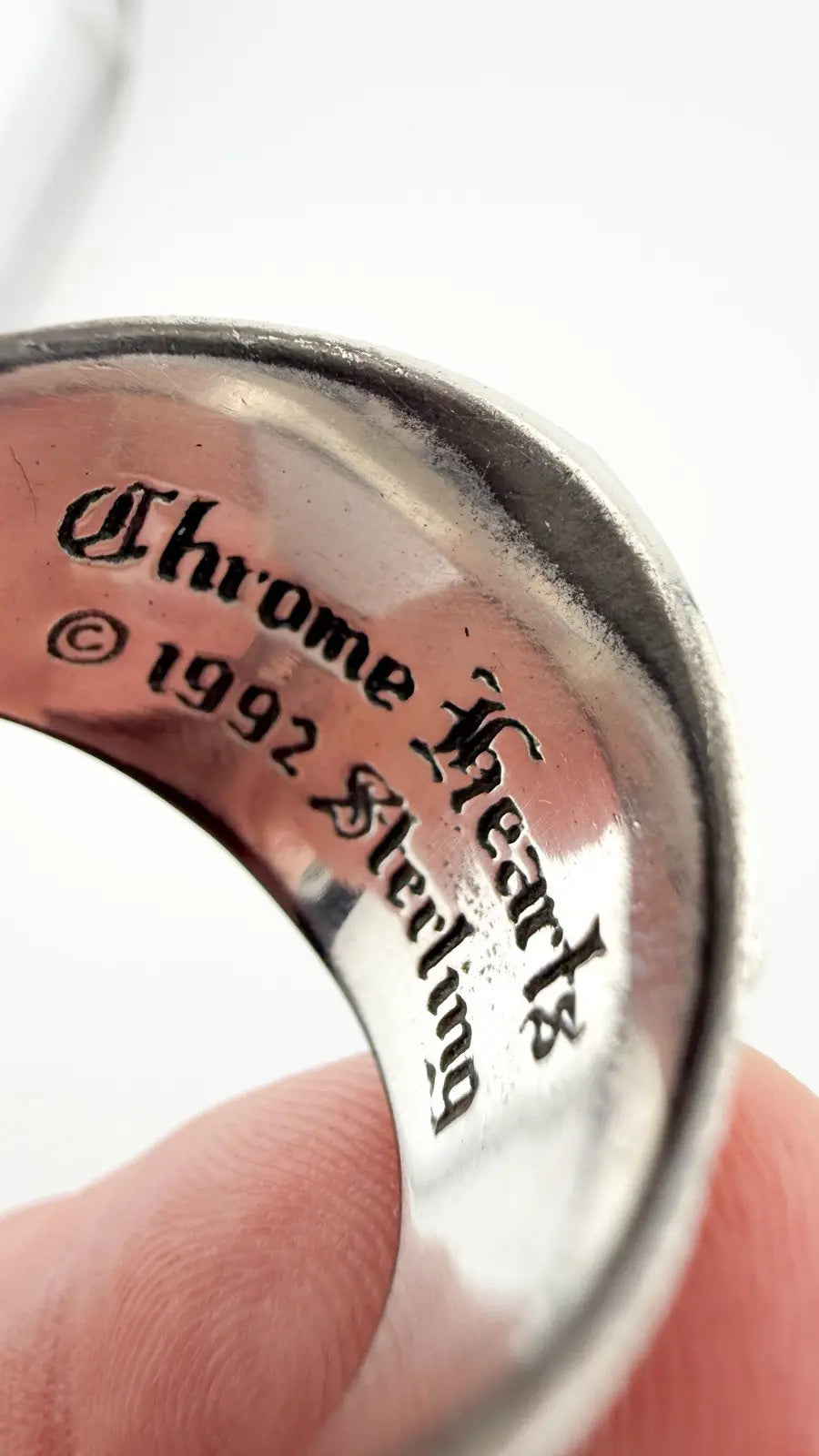 Chrome Hearts Sterling Silver Keeper Ring