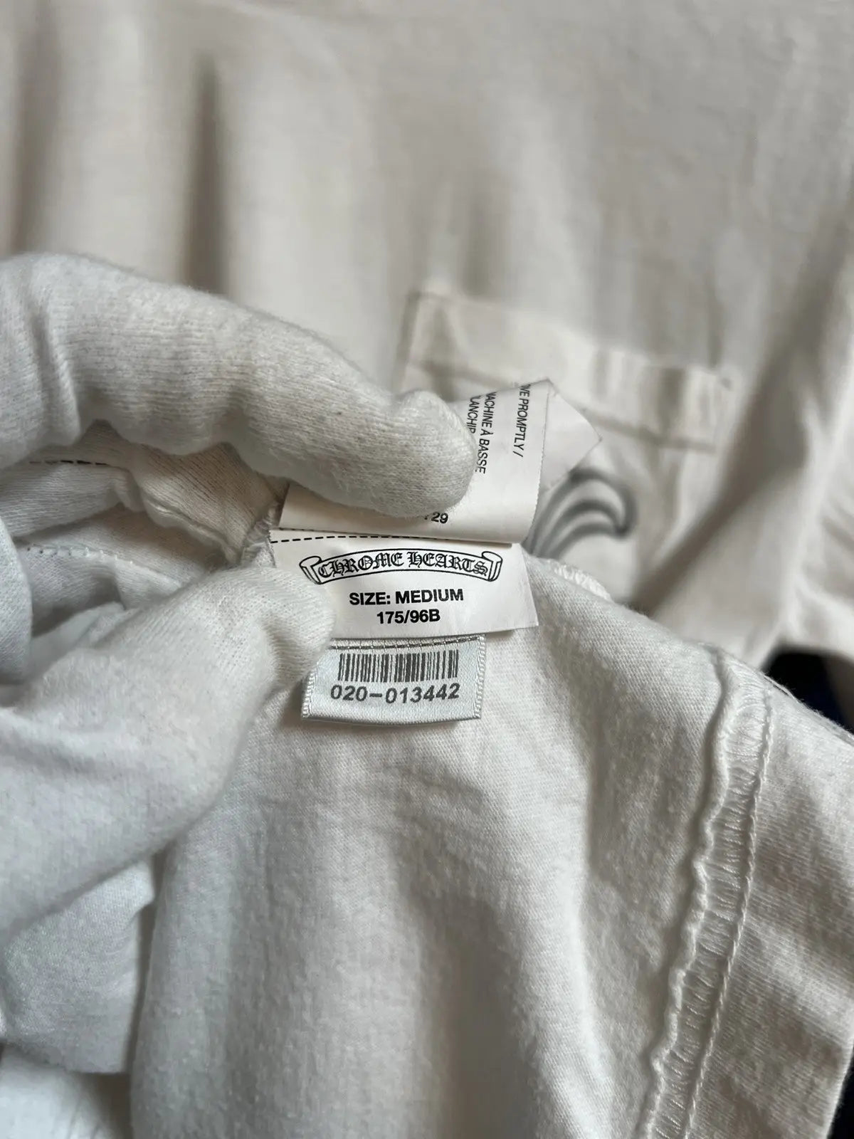 Chrome Hearts Monogram Dagger Scroll Logo Pocket Tee