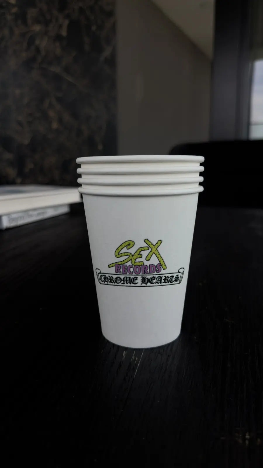 Chrome Hearts x Matty Boy "Sex Records" Styrofoam Cup Chrome Hearts