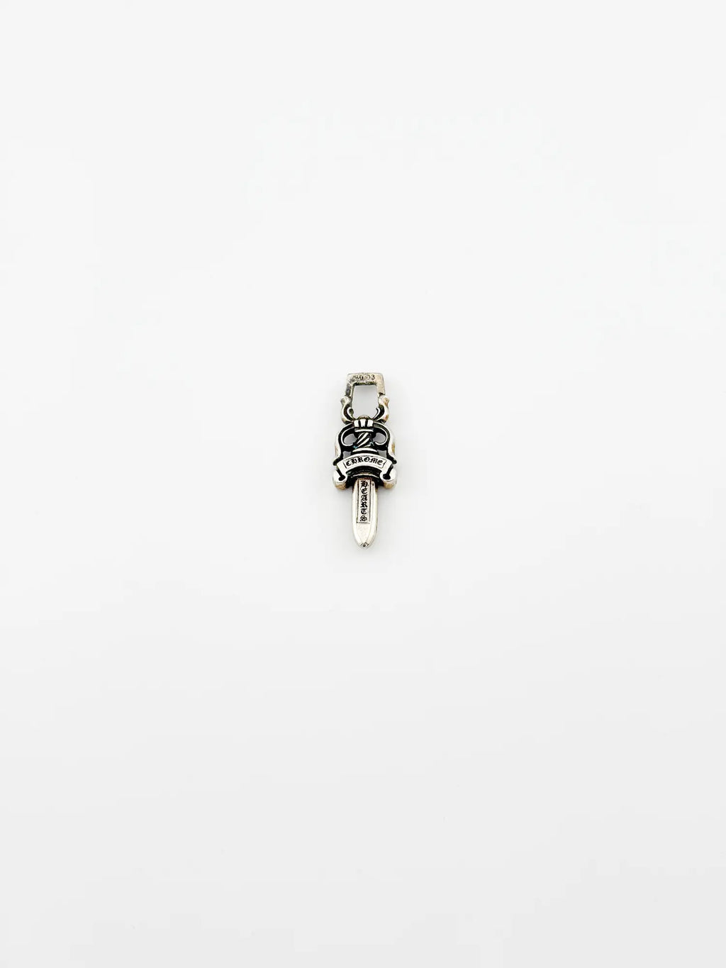 Chrome Hearts XL Zipper Dagger Silver Pendant