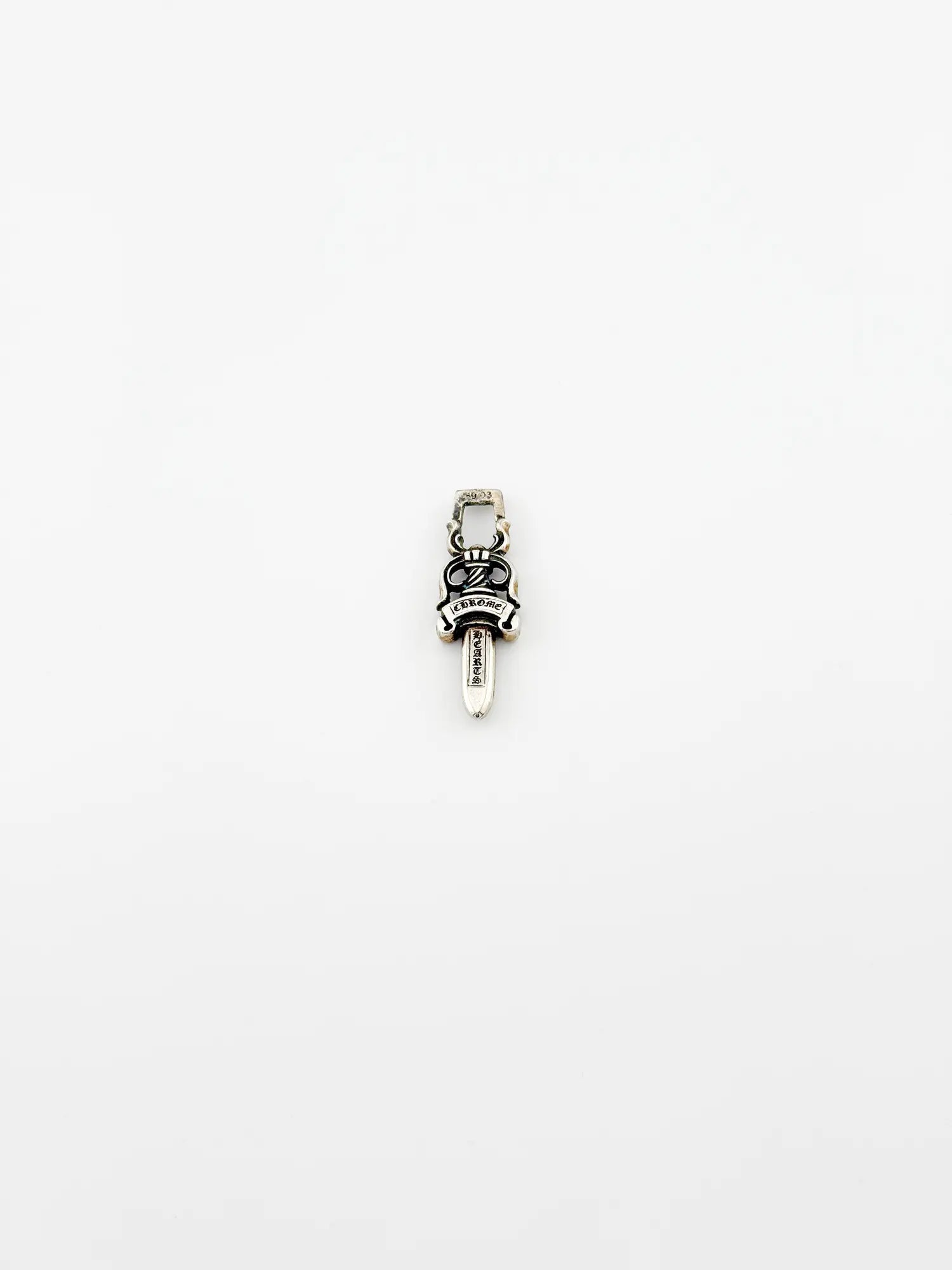 Chrome Hearts XL Zipper Dagger Silver Pendant