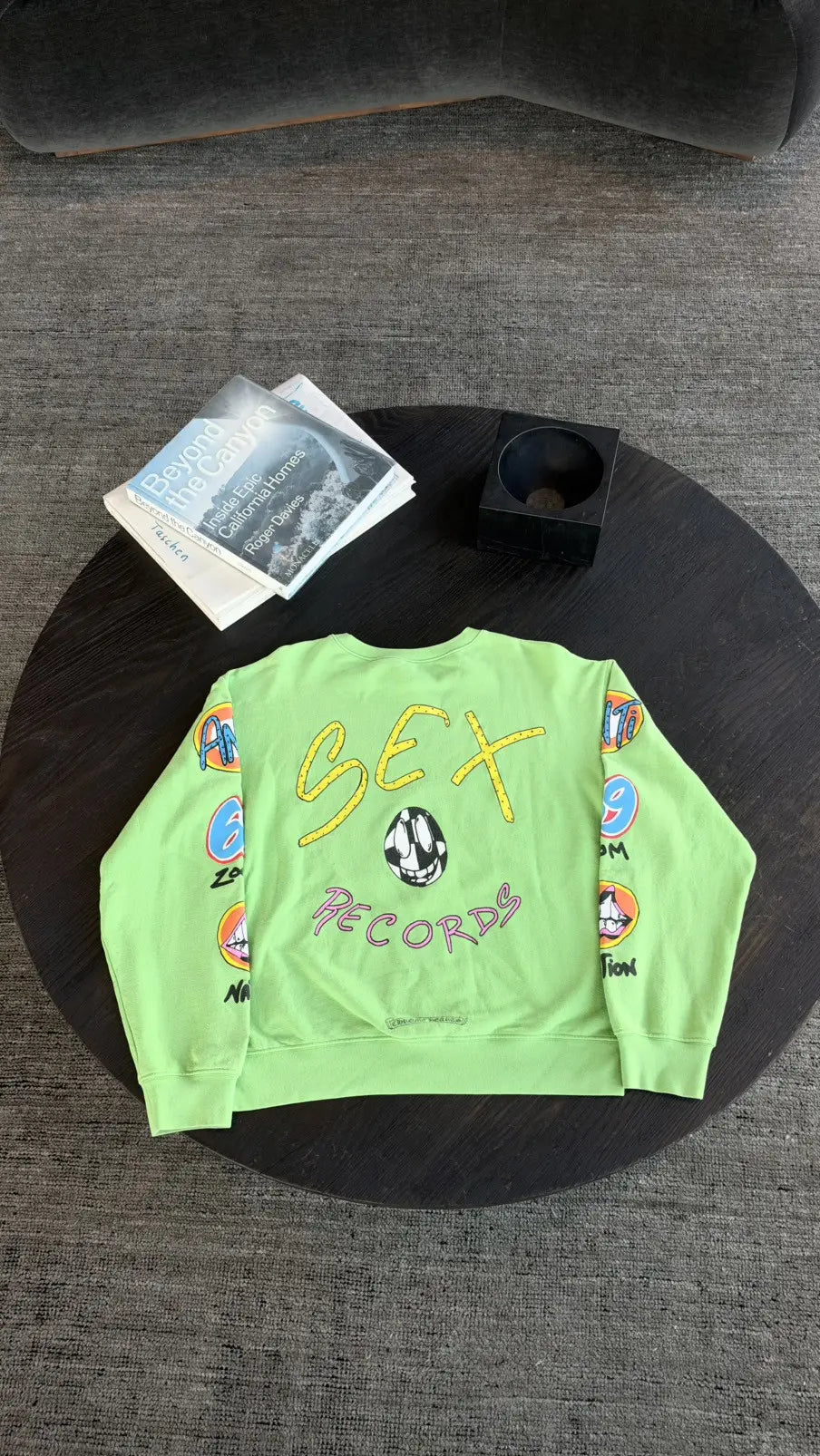 Chrome Hearts × Matty Boy "Sex Records" Crewneck Sweatshirt Size L Chrome Hearts