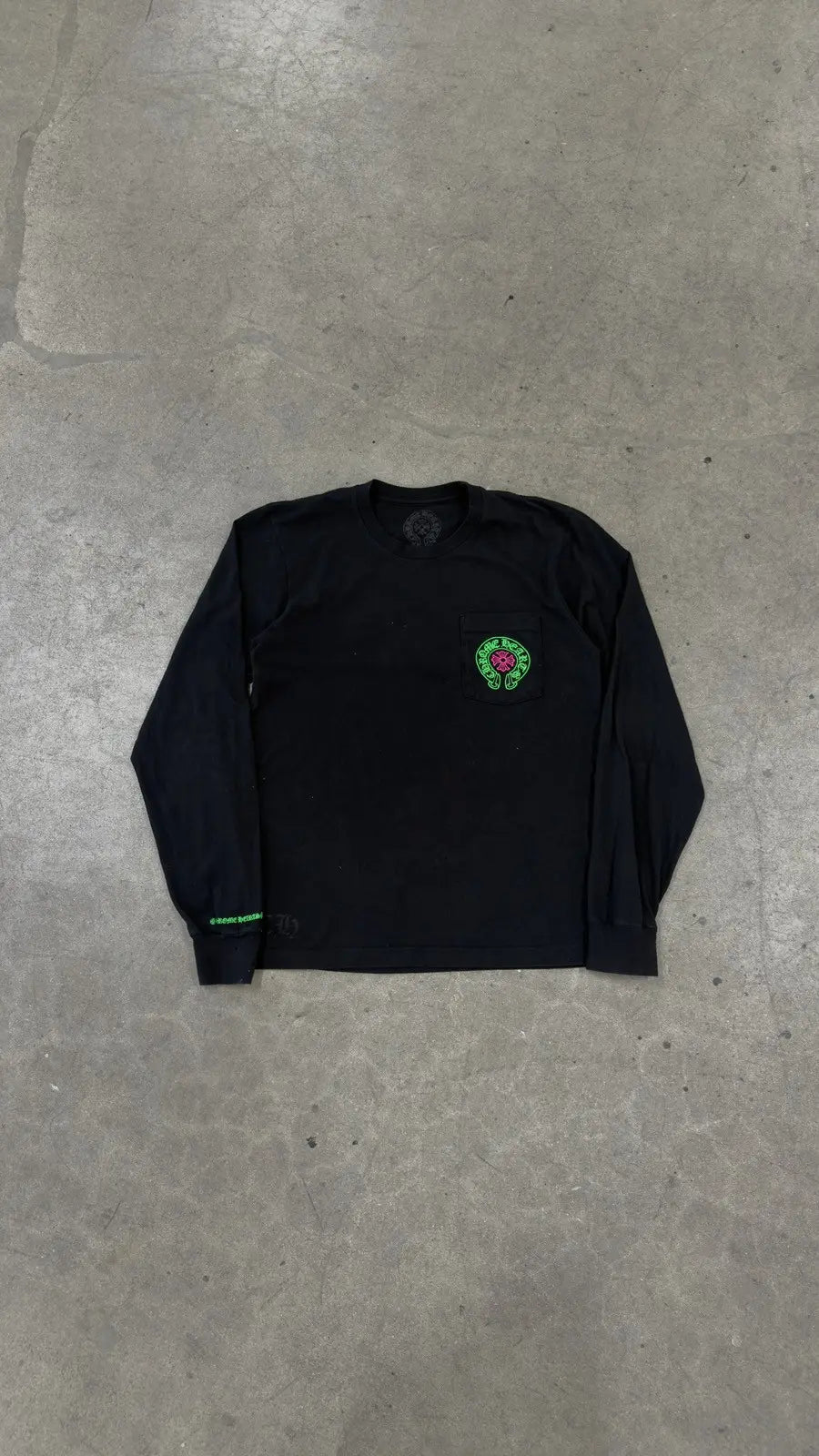 Chrome Hearts Staff Horseshoe Long Sleeve Tee