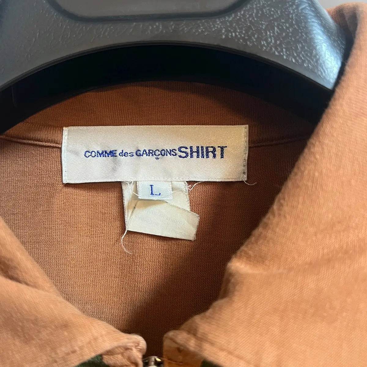 2010s Comme Des Garçons Shirt Patch Zip Polo Shirt